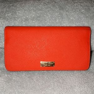 Henri Bendel Orange Wallet